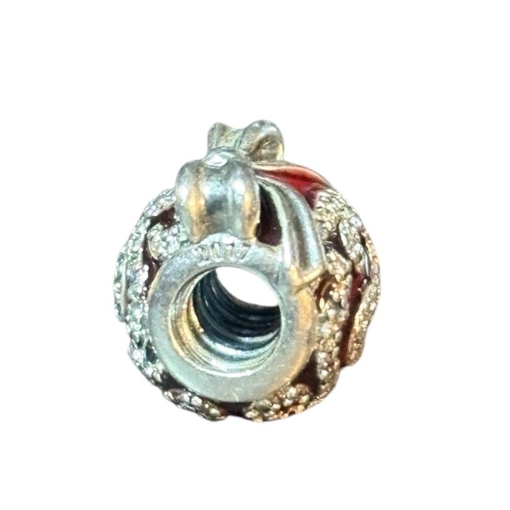 Pandora Christmas Ornament Black Friday 2017 Enamel CZ SS .925 Charm 796259EN09 - Picture 2 of 5